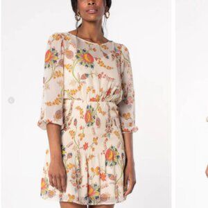 Lovestitch Clove Mini Dress- Floral Print Women's Dress